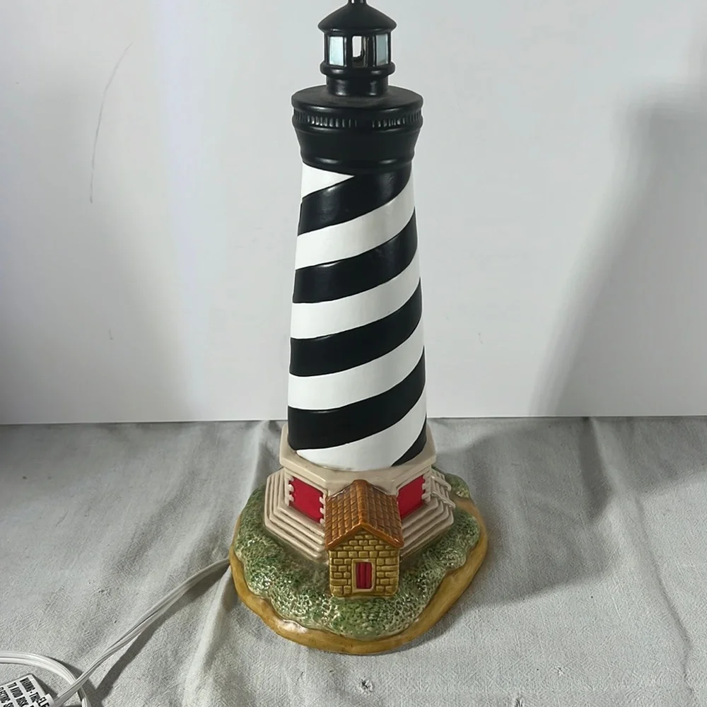 Lighthouse lamp figurine